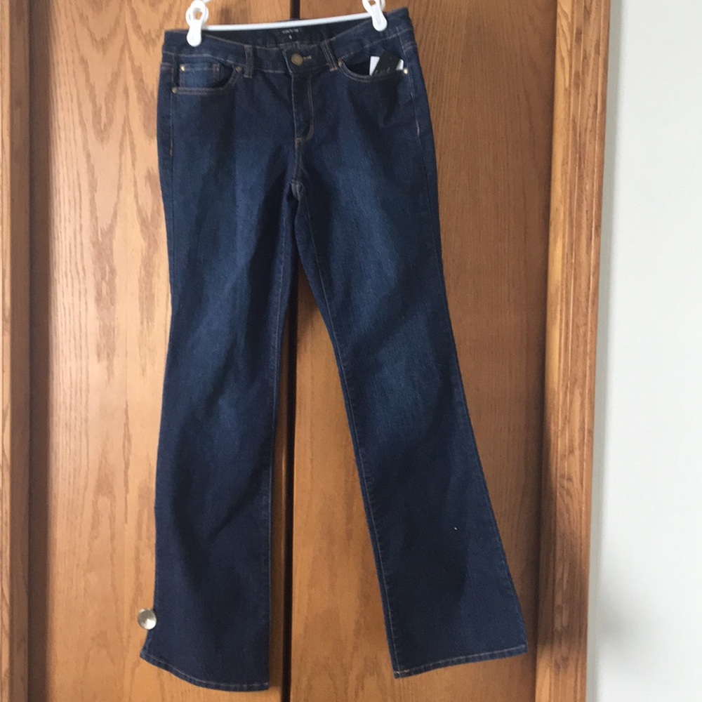 Dark was bootcut jeans